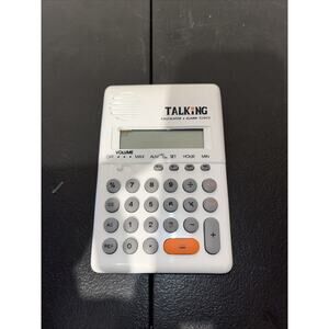 Talking Handheld Pocket Calculator with Alarm Clock (Spanish)
